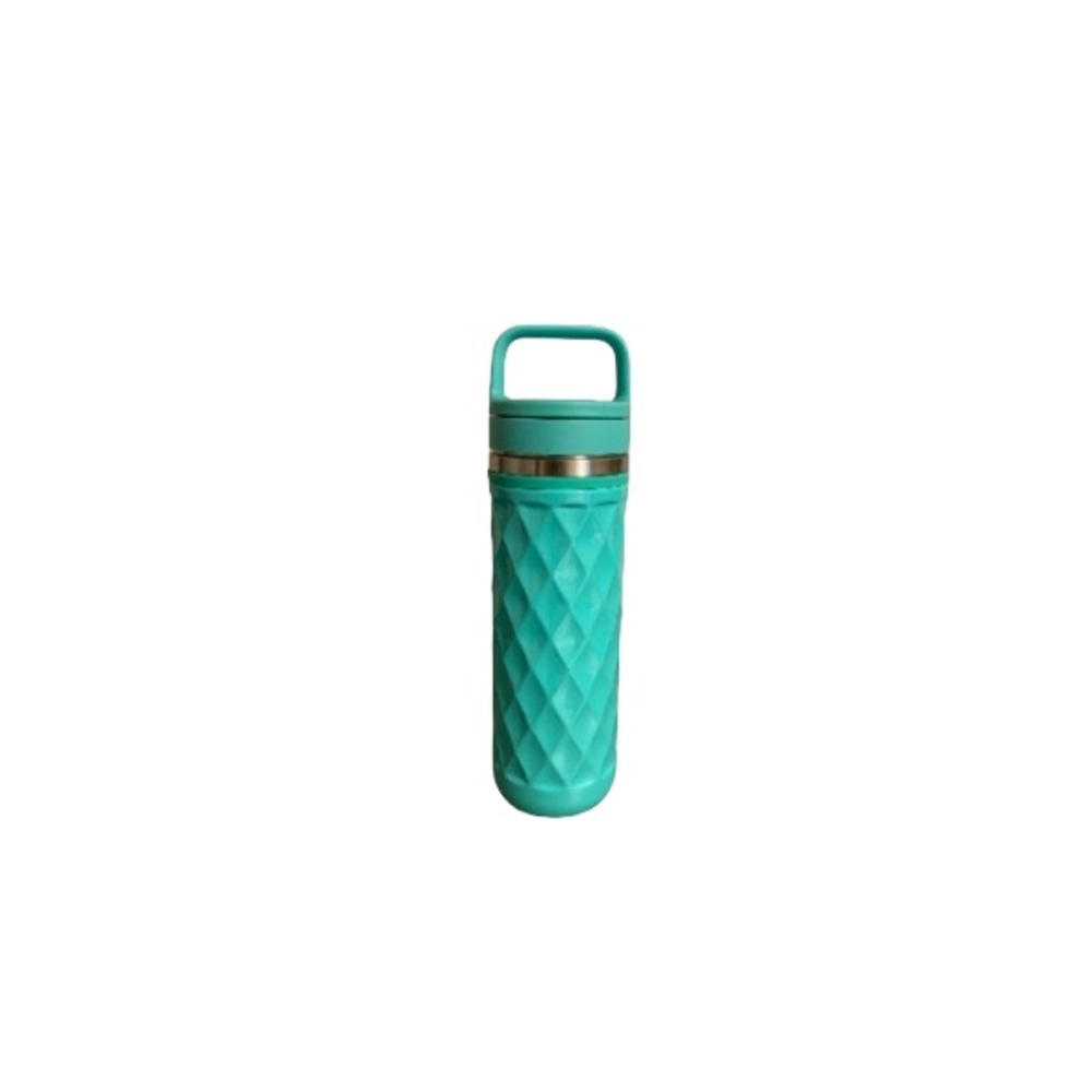David’s Tea Robin’s Egg Blue Geometric Tumbler with Strainer